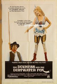g371 DUCHESS & THE DIRTWATER FOX style C one-sheet movie poster '76 Hawn
