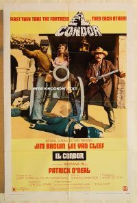g381 EL CONDOR style B one-sheet movie poster '70 Jim Brown, Lee Van Cleef