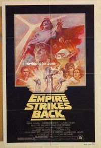 g384 EMPIRE STRIKES BACK 1sh movie poster R81 George Lucas classic!