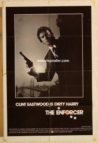g389 ENFORCER int'l one-sheet movie poster '77 Clint Eastwood, classic!