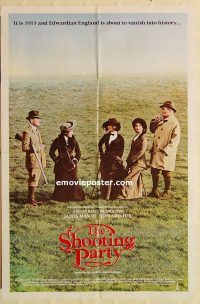 h033 SHOOTING PARTY one-sheet movie poster '85 James Mason
