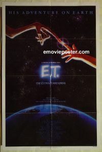 g396 ET one-sheet movie poster '82 Steven Spielberg, Drew Barrymore