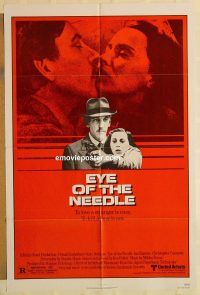 g411 EYE OF THE NEEDLE one-sheet movie poster '81 Donald Sutherland
