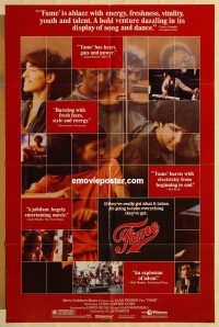 g414 FAME style B one-sheet movie poster '80 Alan Parker, Irene Cara