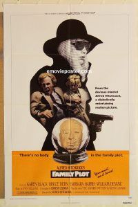 g415 FAMILY PLOT one-sheet movie poster '76 Alfred Hitchcock