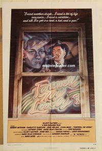 g420 FAREWELL MY LOVELY one-sheet movie poster '75 Robert Mitchum