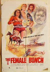 g430 FEMALE BUNCH one-sheet movie poster '69 sexy western!