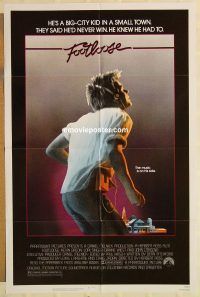 g454 FOOTLOOSE one-sheet movie poster '84 dancin' Kevin Bacon!