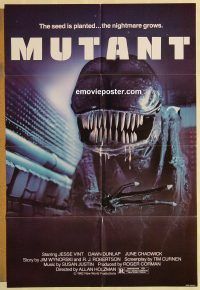 g458 FORBIDDEN WORLD one-sheet movie poster '82 alternate Mutant title!