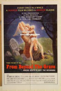 g473 FROM BEYOND THE GRAVE one-sheet movie poster '73 Peter Cushing