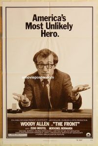 g476 FRONT one-sheet movie poster '76 Woody Allen, Martin Ritt, Mostel