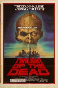 g488 GATES OF HELL one-sheet movie poster '83 Fulci, Twilight of the Dead!