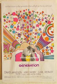 g490 GENERATION int'l one-sheet movie poster '70 Janssen, Darby