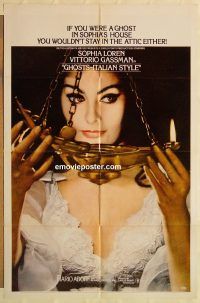 g495 GHOSTS ITALIAN STYLE style B one-sheet movie poster '68 Sophia Loren