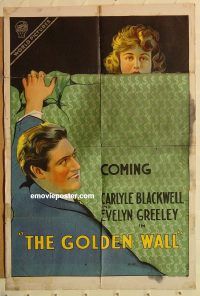 g506 GOLDEN WALL teaser one-sheet movie poster '18 Carlyle Blackwell