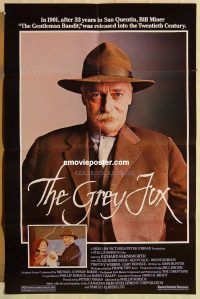 g528 GREY FOX one-sheet movie poster '81 Richard Farnsworth, western!