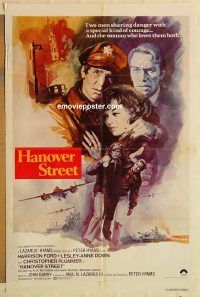g538 HANOVER STREET int'l one-sheet movie poster '79 Harrison Ford, Down