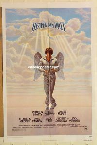 g545 HEAVEN CAN WAIT one-sheet movie poster '78 Warren Beatty