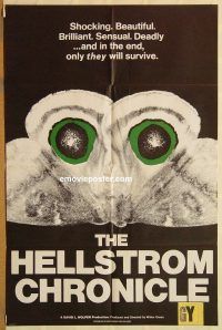 g551 HELLSTROM CHRONICLE one-sheet movie poster '71 insects & bugs!