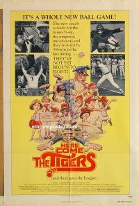 g553 HERE COME THE TIGERS one-sheet movie poster '78 little league baseball
