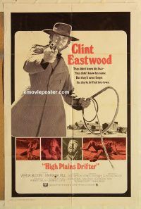 g556 HIGH PLAINS DRIFTER int'l one-sheet movie poster 73 Clint Eastwood