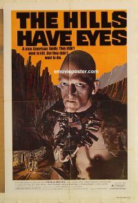 g559 HILLS HAVE EYES one-sheet movie poster '78 Wes Craven, desert maniacs!