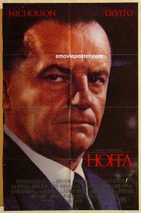 g562 HOFFA DS int'l one-sheet movie poster '92 Jack Nicholson, DeVito