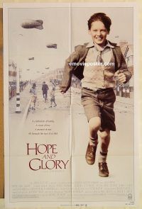 g572 HOPE & GLORY one-sheet movie poster '87 Sarah Miles, John Boorman