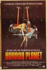 g622 INSEMINOID one-sheet movie poster R82 Horror Planet, wild image!