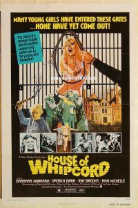 g587 HOUSE OF WHIPCORD one-sheet movie poster '74 AIP sex horror!