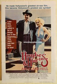 g598 HUGHES & HARLOW: ANGELS IN HELL one-sheet movie poster '77 biography!