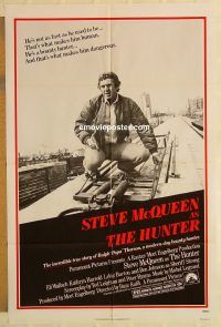 g602 HUNTER one-sheet movie poster '80 Steve McQueen, Wallach