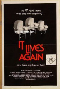 g634 IT LIVES AGAIN one-sheet movie poster '78 monster baby!