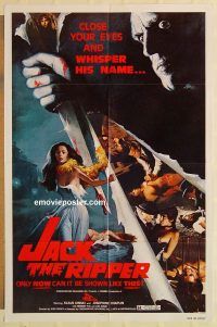 g638 JACK THE RIPPER one-sheet movie poster '79 Jess Franco, Kinski