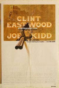 g648 JOE KIDD one-sheet movie poster '72 Clint Eastwood, Duvall, Sturges