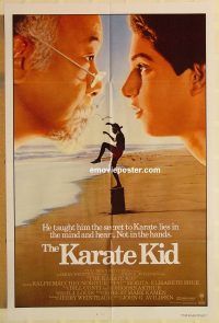 g661 KARATE KID one-sheet movie poster '84 Pat Morita, Ralph Macchio