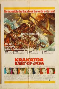 g676 KRAKATOA EAST OF JAVA one-sheet movie poster '69 Maximilian Schell
