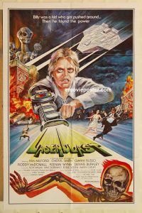 g683 LASERBLAST one-sheet movie poster '78 wild sci-fi image!
