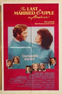 g685 LAST MARRIED COUPLE IN AMERICA one-sheet movie poster '80 Segal, Wood