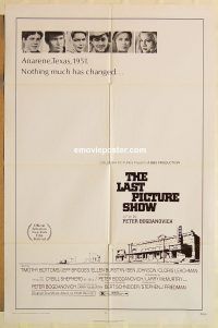 g686 LAST PICTURE SHOW one-sheet movie poster '71 Jeff Bridges, Bogdonovich