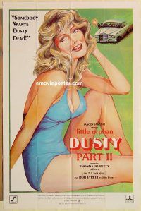 g713 LITTLE ORPHAN DUSTY 2 one-sheet movie poster '82 sexy Rhonda Jo Petty!