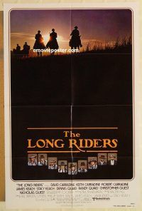 g718 LONG RIDERS one-sheet movie poster '80 Walter Hill, Carradines