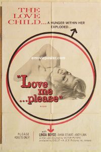 g727 LOVE ME PLEASE one-sheet movie poster '69 The Love Child...!