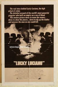 g732 LUCKY LUCIANO style B one-sheet movie poster '74 Volonte, Steiger
