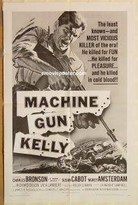 g738 MACHINE GUN KELLY one-sheet movie poster R68 Bronson, AIP