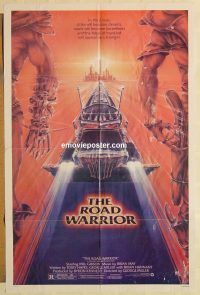 g741 MAD MAX 2: THE ROAD WARRIOR one-sheet movie poster '82 Mel Gibson