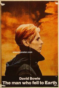 g753 MAN WHO FELL TO EARTH one-sheet movie poster '76 David Bowie, Casey
