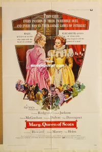 g769 MARY QUEEN OF SCOTS one-sheet movie poster '72 Vanessa Redgrave