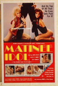 g772 MATINEE IDOL one-sheet movie poster '84 star-studded sextravaganza!