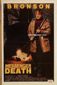 g781 MESSENGER OF DEATH one-sheet movie poster '88 Charles Bronson